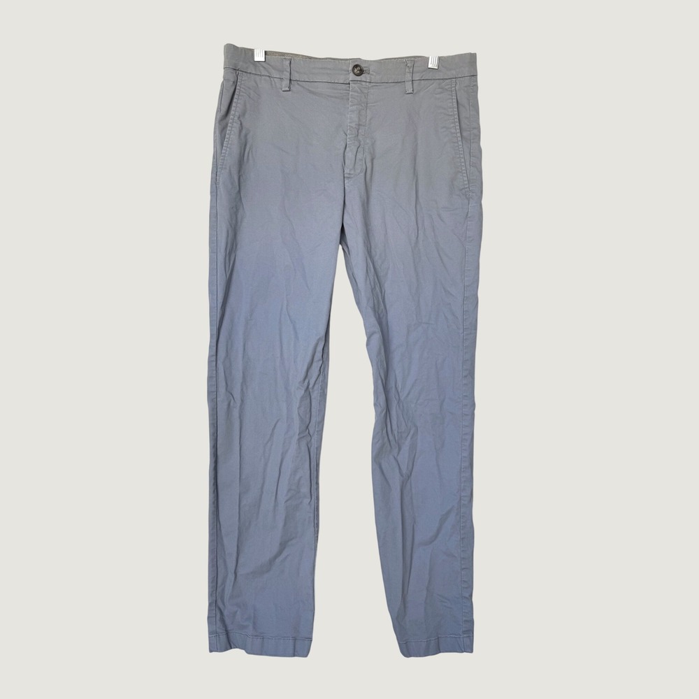 Joseph Abboud Modern Fit Pants Mens Blue Gray Stretch Office Casual Preppy 32x30